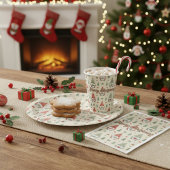Süßer Weihnachts-Gnom Skandinavisch Serviette