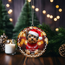 Süßer Weihnachts Hund Glückliche Feiertage 2-seiti