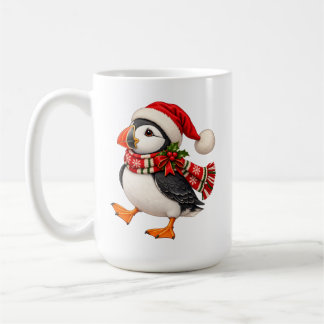 Süßer Weihnachts-Papageientaucher-Santa-Festivus-V Kaffeetasse