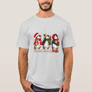 Süßer Weihnachts-Pinguin-Watschel-Ho-Ho T-Shirt