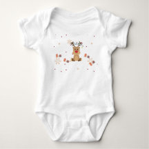 Süßer Weihnachts-Rentier-Babysuit