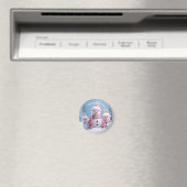 Süßer Weihnachts-Schneemann-Magnet Magnet (In Situ (Geschirrspüler))