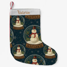 Süßer Weihnachts-Schneemann-Strumpf