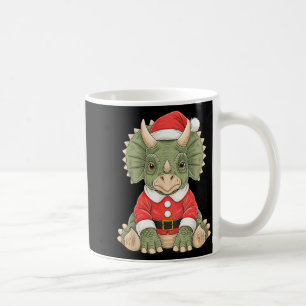 Süßer Weihnachts-Triceratops-Santa-Dinosaurier Kaffeetasse