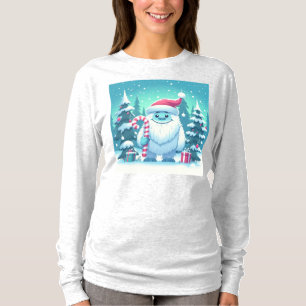 Süßer Weihnachts-/Winter-Yeti T-Shirt