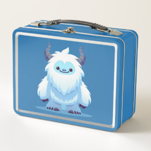 Süßer Weihnachts-/Winteryeti Metall Brotdose