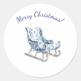 Süßer Weihnachtsaufkleber Runder Aufkleber