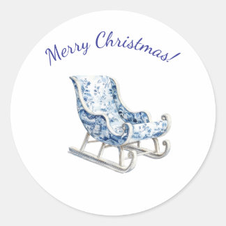 Süßer Weihnachtsaufkleber Runder Aufkleber