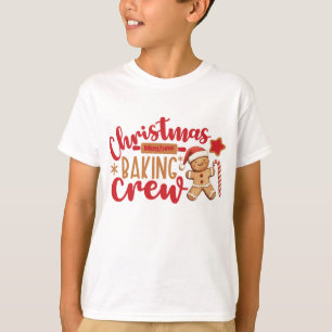 Süßer Weihnachtsbackcrew-Weihnachtsmann T-Shirt