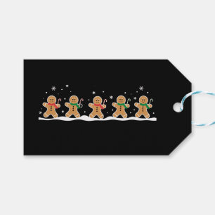Süßer Weihnachtsbäcker in Form eines Lebkuchenmann Geschenkanhänger