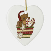Süßer Weihnachtsbär Keramik Ornament (Rechts)