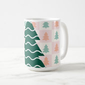 Süßer Weihnachtsbaum Feiertagsdesign. Kaffeetasse (VorderseiteRechts)