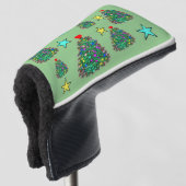 Süßer Weihnachtsbaum Golf Headcover (3/4 Vorderseite)