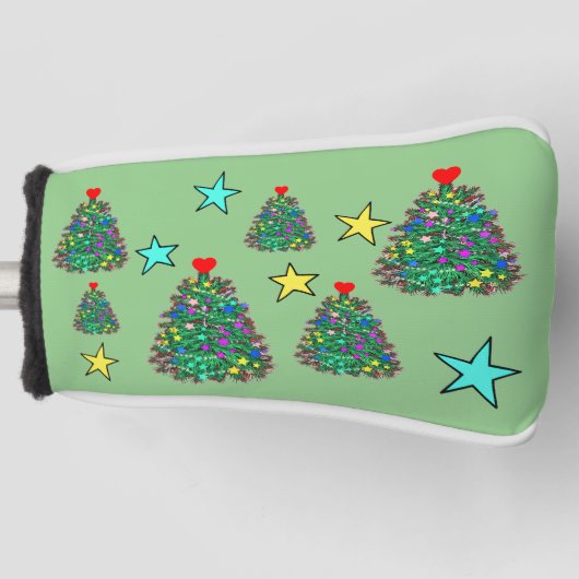 Süßer Weihnachtsbaum Golf Headcover (Vorderseite)