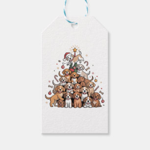 Süßer Weihnachtsbaum-Hund Xmas-Baum-Welpe Geschenkanhänger