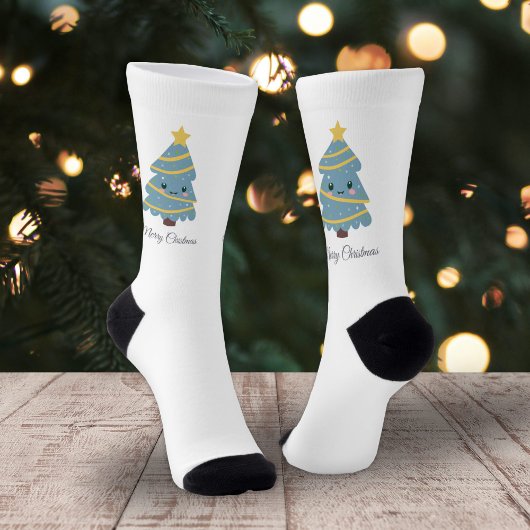 Süßer Weihnachtsbaum Socken