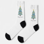 Süßer Weihnachtsbaum Socken (Linkes Detail)