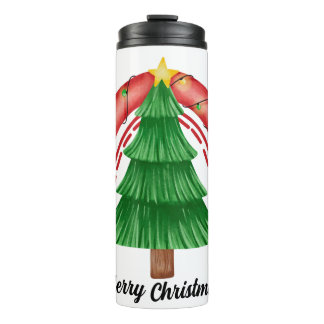 Süßer Weihnachtsbaum-Thermal-Tumbler Thermosbecher