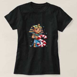 Süßer Weihnachtsbuchstabe S – Candy Cane Holiday C T-Shirt