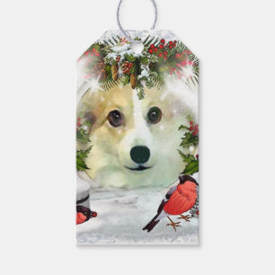 Süßer WeihnachtsCorgi Geschenkanhänger