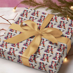 Süßer Weihnachtself Festlicher Buchstabe X Geschenkpapier