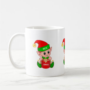 Süßer Weihnachtself Kaffeetasse