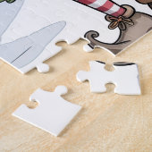 Süßer Weihnachtself mit Geschenken Puzzle (Seite)