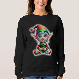 Süßer Weihnachtself Sweatshirt