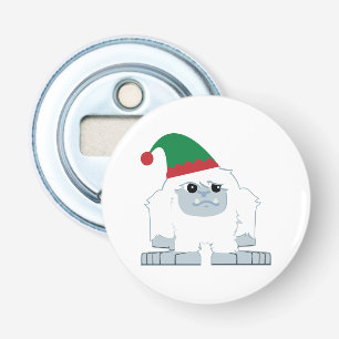 Süßer Weihnachtself Yeti Flaschenöffner