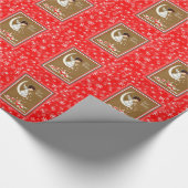 Süßer Weihnachtsengels-sichelförmige Geschenkpapier (Ecke)