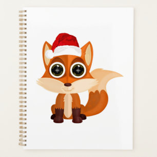 Süßer Weihnachtsfuchs Feiertags-Tier Cartoon Festl Planer