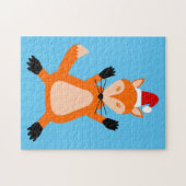 Süßer Weihnachtsfuchs Puzzle (Horizontal)
