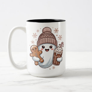 Süßer Weihnachtsgeist Feiertag Gruseliger Weihnach Zweifarbige Tasse