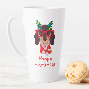 Süßer Weihnachtsglücklicher Howlidays Doxie Dachsh Milchtasse