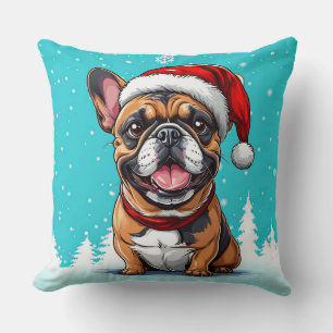 Süßer Weihnachtshund Kissen