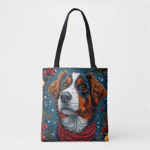 Süßer Weihnachtshund Tasche