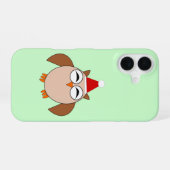 Süßer Weihnachtskauz iPhone 16 Hülle (Rückseite (Horizontal))