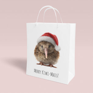 Süßer Weihnachtskiwi, individuell Mittlere Geschenktüte