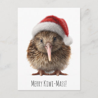 Süßer Weihnachtskiwi, individuell Postkarte