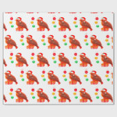 Süßer Weihnachtskleiner Vogel Geschenkpapier (Flach)