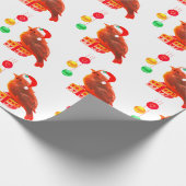 Süßer Weihnachtskleiner Vogel Geschenkpapier (Ecke)