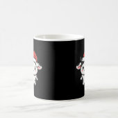 Süßer Weihnachtskuh-Santa Kaffeetasse (Mittel)