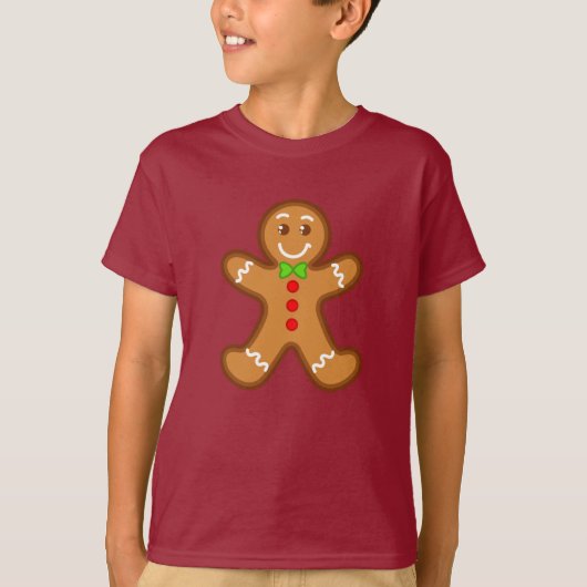 süßer Weihnachtsmann aus Lebkuchen T-Shirt (Vorderseite)