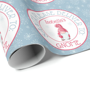 Süßer Weihnachtsmann Bitte an deinen Gnom liefern Geschenkpapier