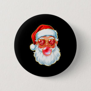 Süßer Weihnachtsmann-Bubble-Gum für Frauen, Teenag Button