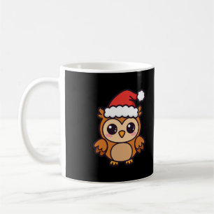 Süßer Weihnachtsmann-Eule-Weihnachten Kaffeetasse