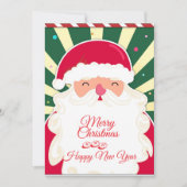 Süßer Weihnachtsmann Feiertagskarte (Vorderseite)