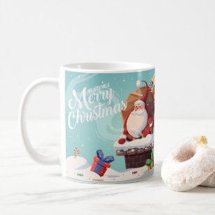 Süßer Weihnachtsmann Frohe Weihnachten Tasse Fes