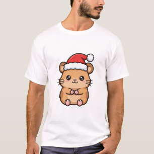 Süßer Weihnachtsmann Hamster Weihnachten T-Shirt