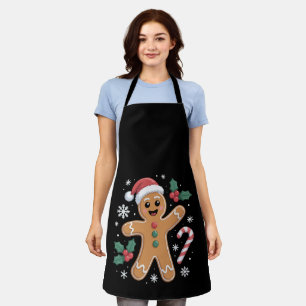 Süßer Weihnachtsmann Lebkuchenmann Weihnachtsplätz Schürze